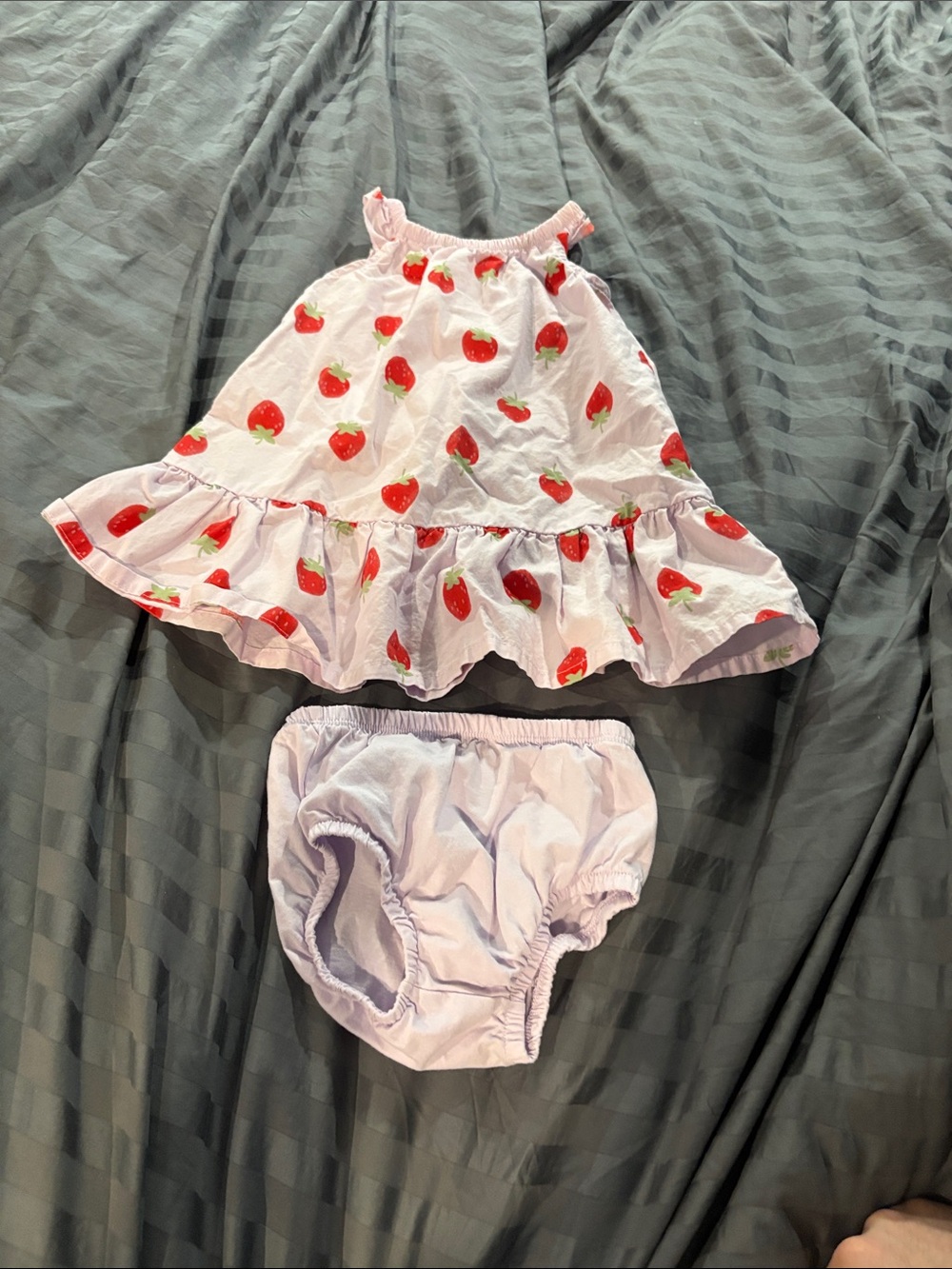 Carter's Lavender Strawberry Dress & Bloomers